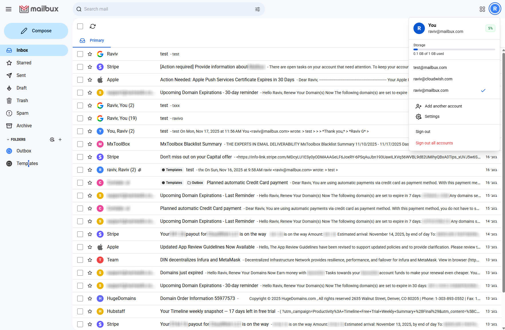 Mailbux business email hosting screenshot 4