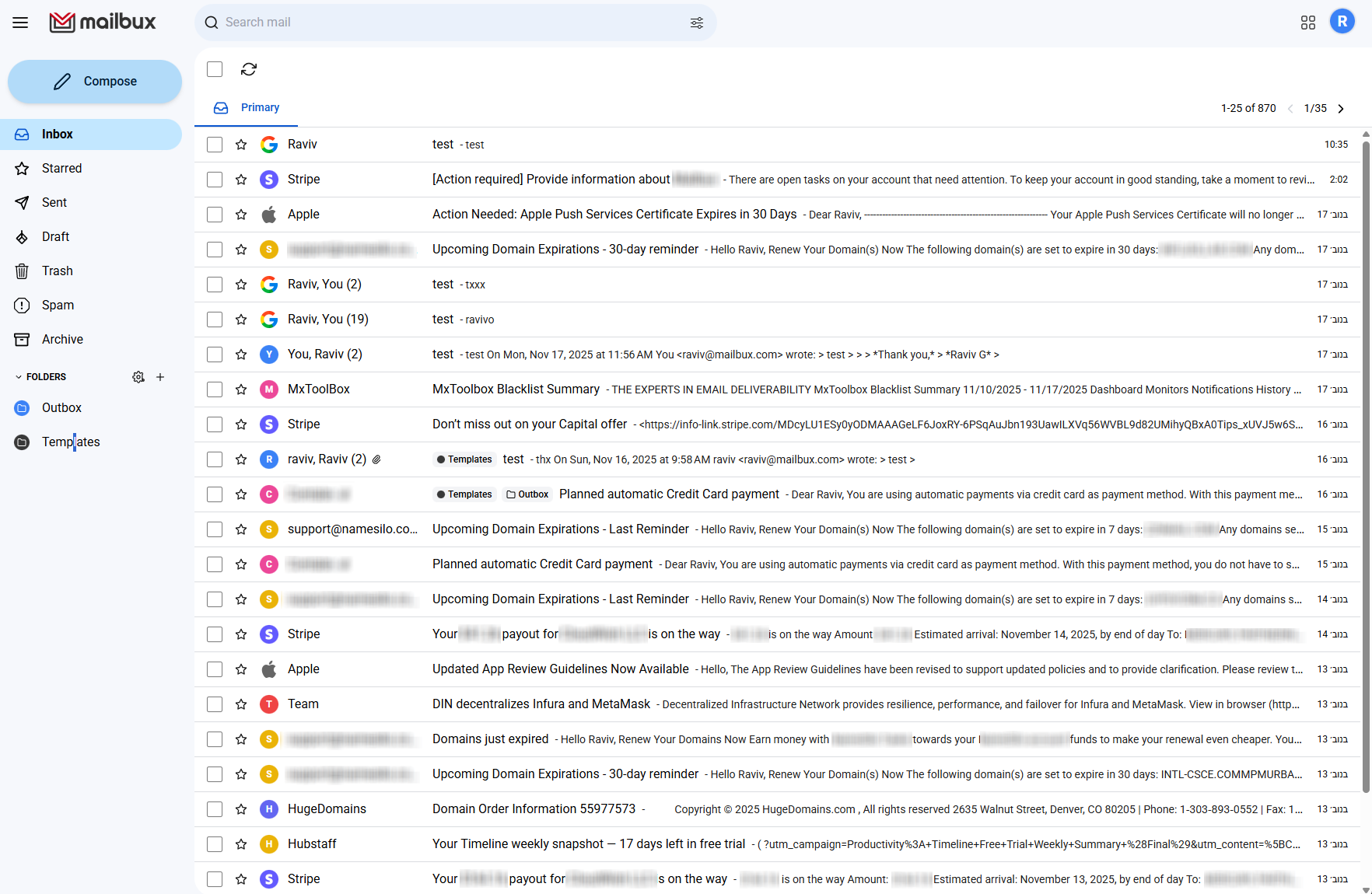 Mailbux business email hosting screenshot 3